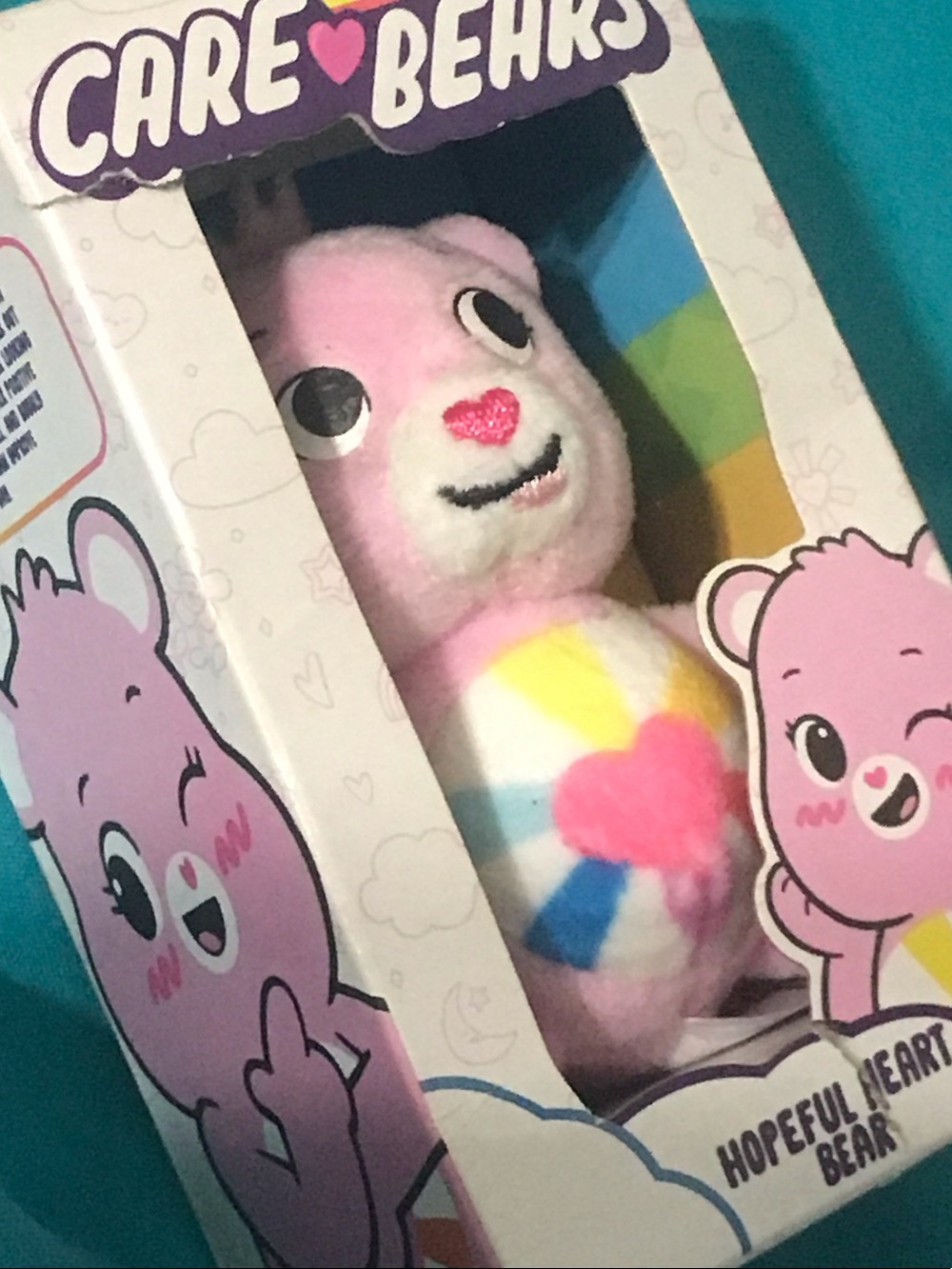 Care Bears Boxed Plush Set - Rainbow, Green, Blue, Pink, Yellow 🌼🌼CARE BEARS 🌼 - Picture 14 of 15